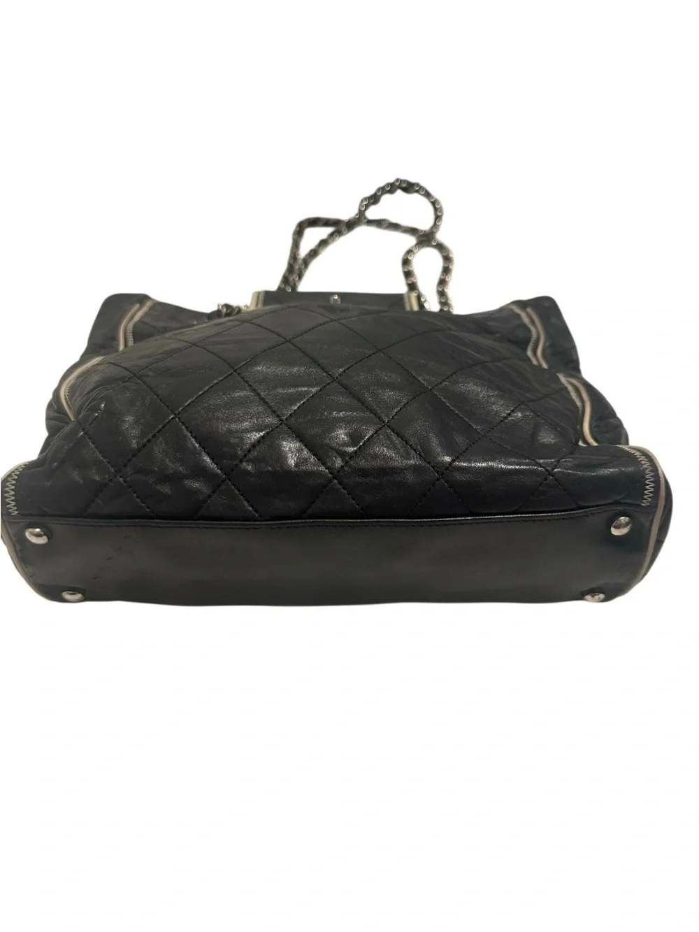 Chanel Quilted Black Leather Shoulder Bag